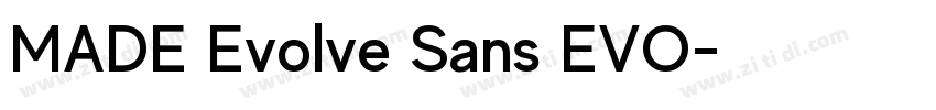 MADE Evolve Sans EVO字体转换